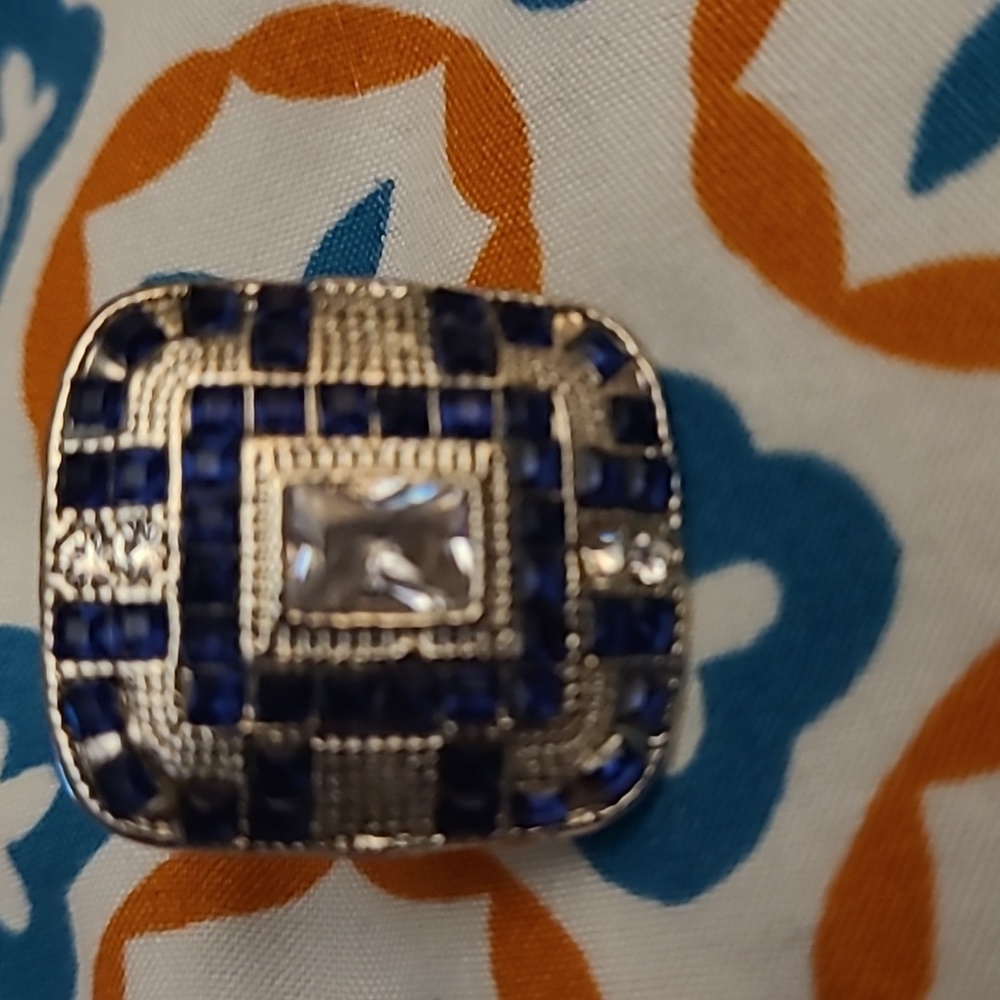 - Blue CZ Ring